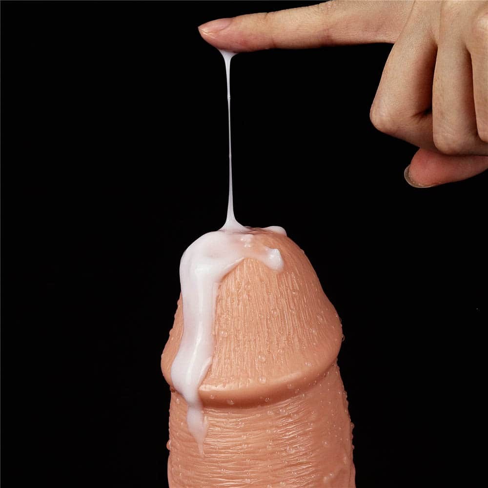 Realistic 11'' Flesh-Colored Vibrating Dildo