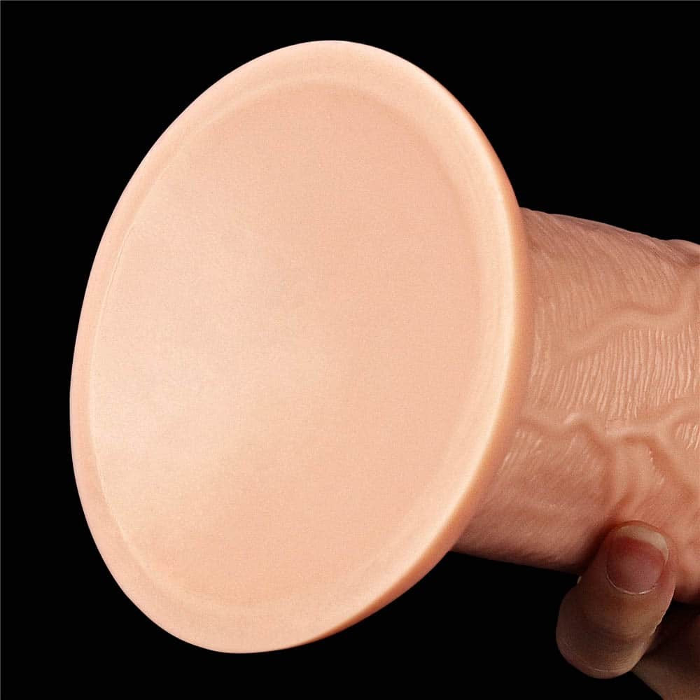 Realistic 11'' Flesh-Colored Vibrating Dildo