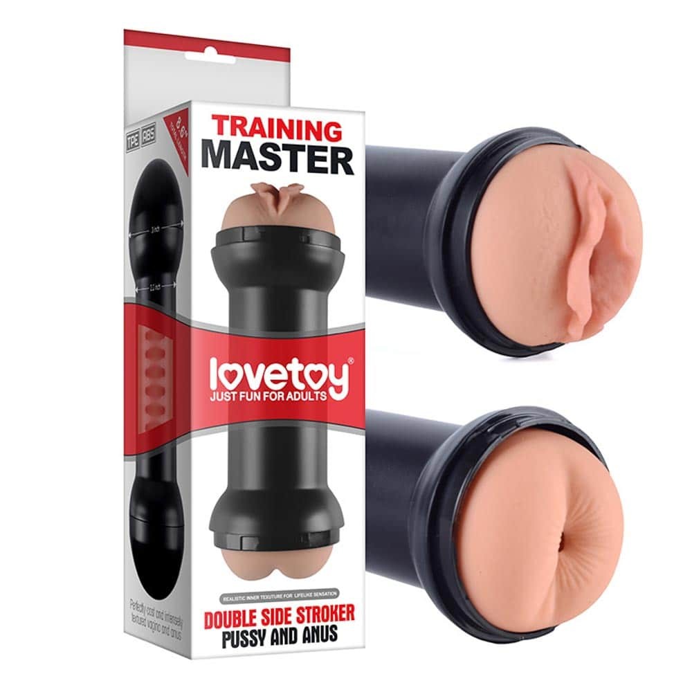 Training Master Stroker a doppio lato Fica e ano