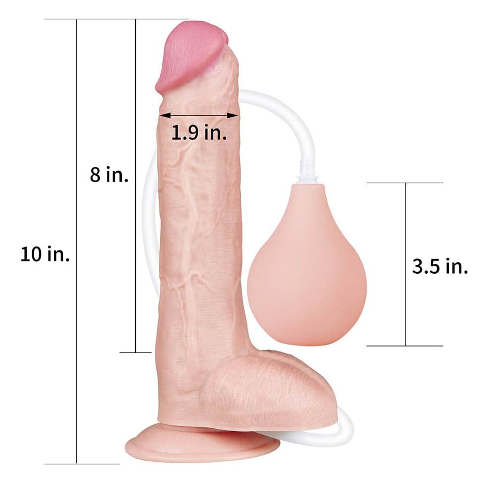 Dildo estremo da 10 pollici color carne