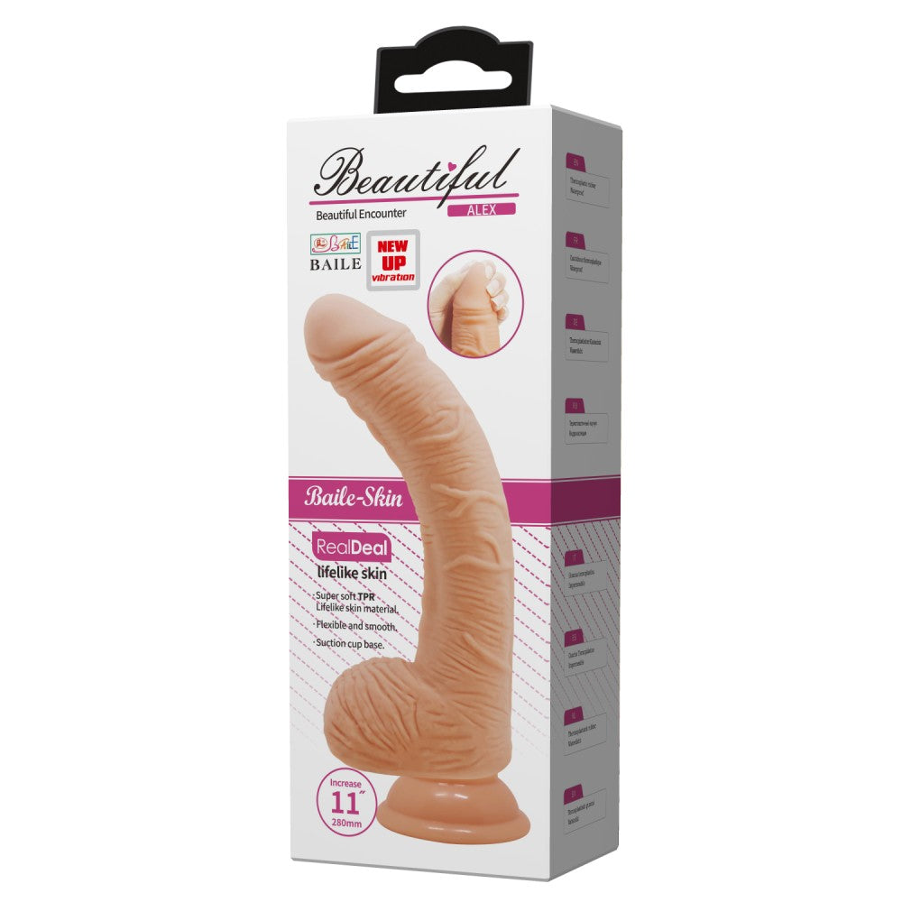 Beautiful 28cm Alex Vibrating Dildo