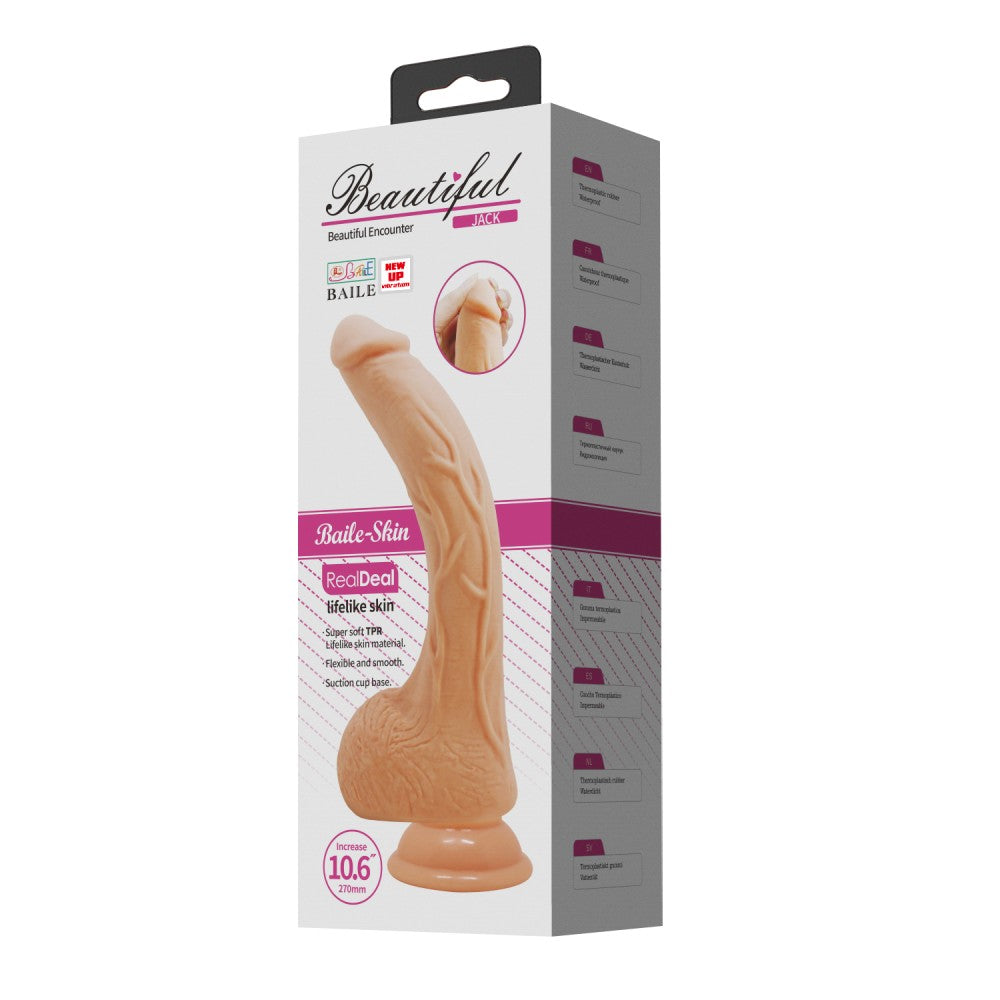 Bellissimo dildo vibrante Jack da 27 cm