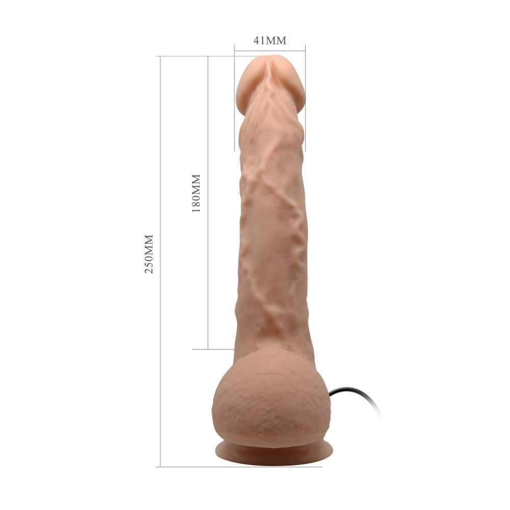 Beautiful 9.8" Jason vibrating dildo