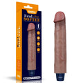 Dildo vibrante ricaricabile in silicone REAL SOFTEE da 23 cm