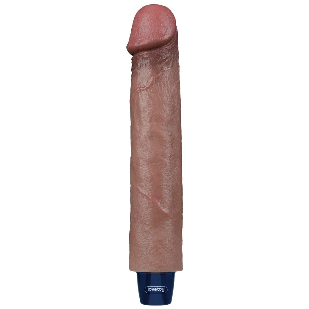 Dildo vibrante ricaricabile in silicone REAL SOFTEE da 23 cm