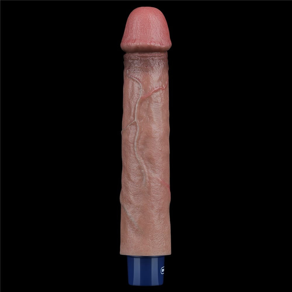 Dildo vibrante ricaricabile in silicone REAL SOFTEE da 23 cm