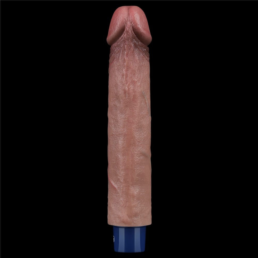 Dildo vibrante ricaricabile in silicone REAL SOFTEE da 23 cm