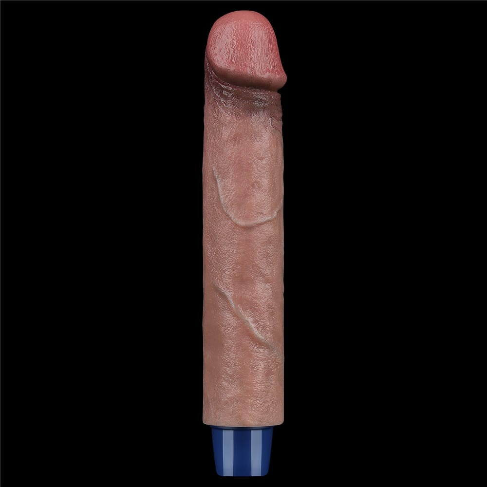 Dildo vibrante ricaricabile in silicone REAL SOFTEE da 23 cm