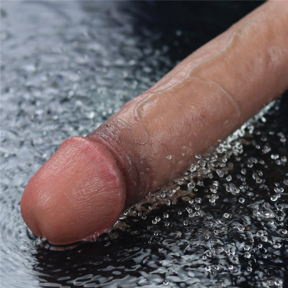 Dildo vibrante ricaricabile in silicone REAL SOFTEE da 23 cm