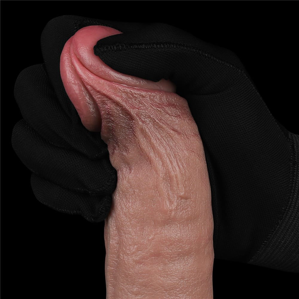 REAL SOFTEE Dildo vibrante ricaricabile in silicone da 9,5"