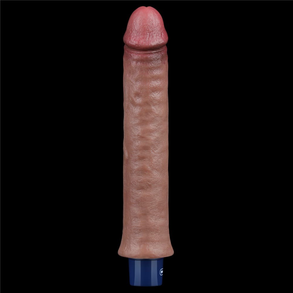 REAL SOFTEE Dildo vibrante ricaricabile in silicone da 9,5"