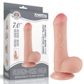 Flesh_B0O50_3 Dildo doppio strato con pelle scorrevole da 18 cm