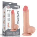 8'' Flesh-coloured dual-layer sliding dildo I_B15O50_3