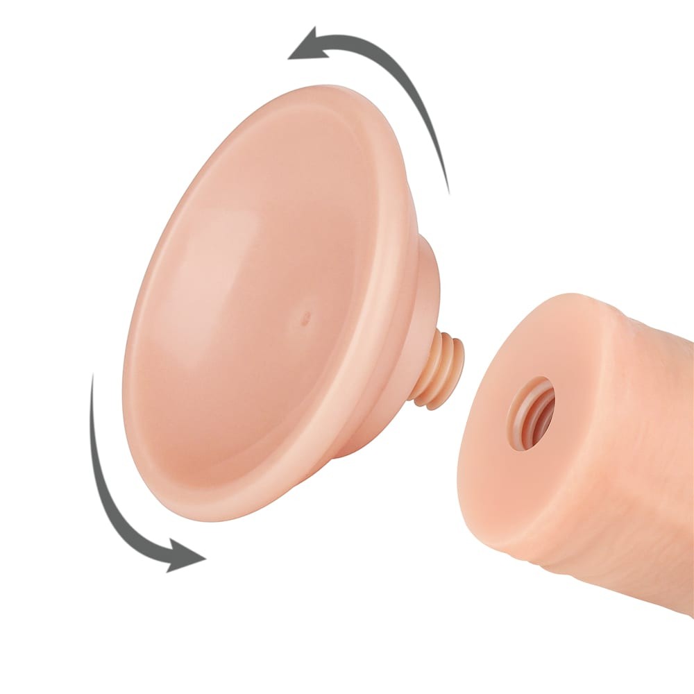 8'' Flesh II Dual Layer Sliding Skin Dildo