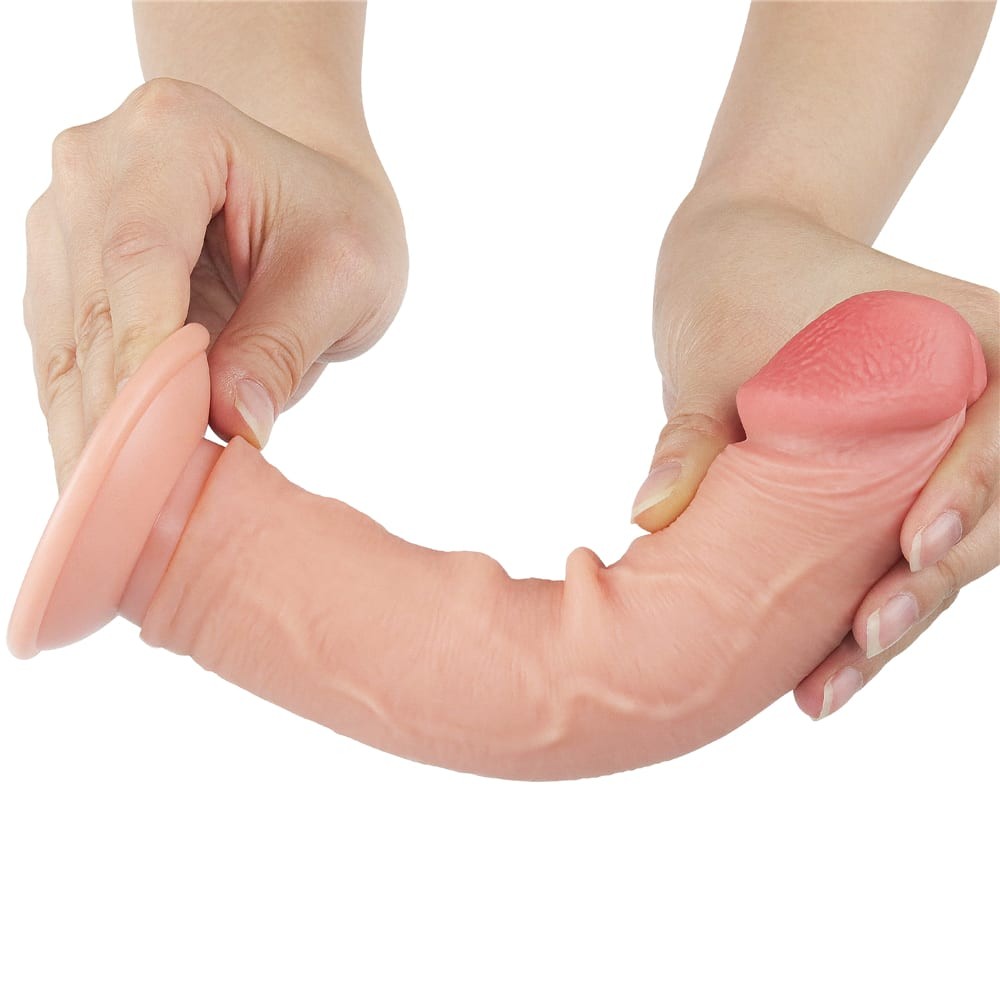 8'' Flesh II Dual Layer Sliding Skin Dildo