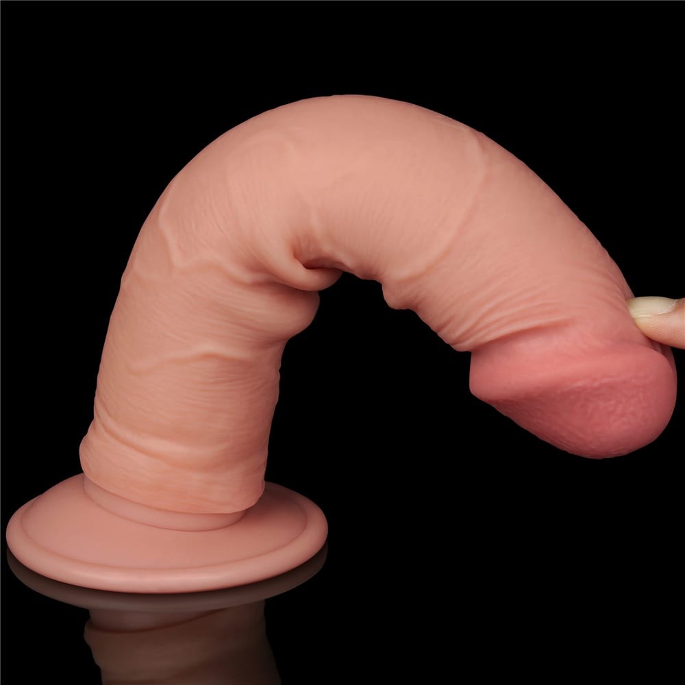 8'' Flesh II Dual Layer Sliding Skin Dildo
