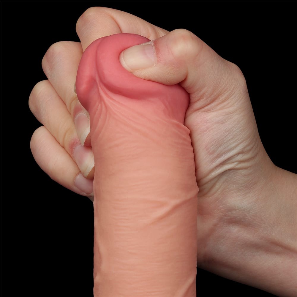 8'' Flesh II Dual Layer Sliding Skin Dildo