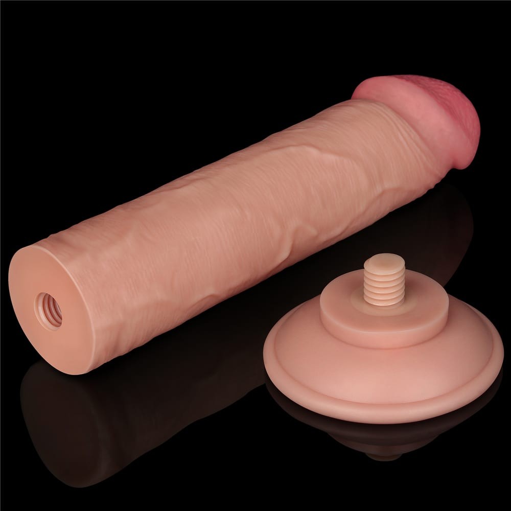 8'' Flesh II Dual Layer Sliding Skin Dildo
