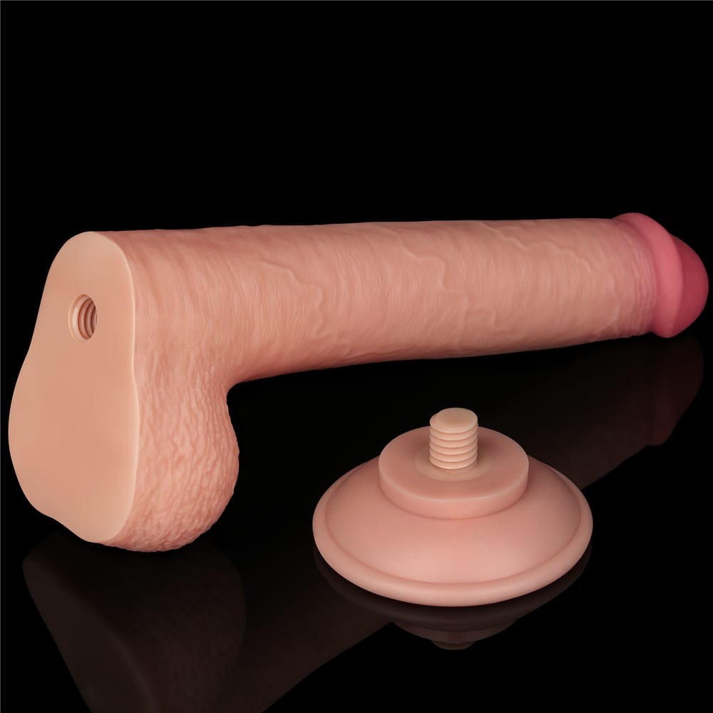 Dildo a doppio strato con pelle scorrevole da 23 cm Flesh_B15O50_3