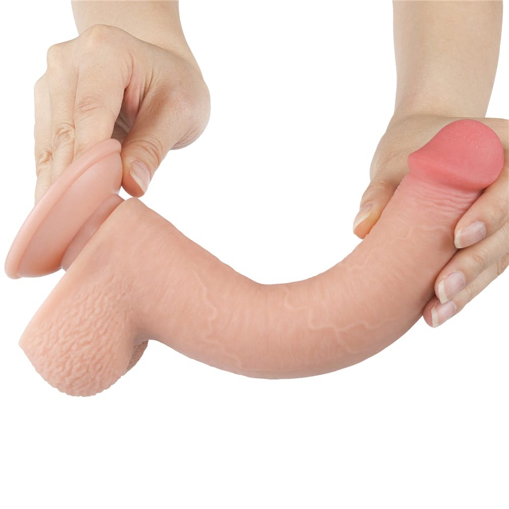 Dildo a doppio strato con pelle scorrevole da 23 cm Flesh_B15O50_3