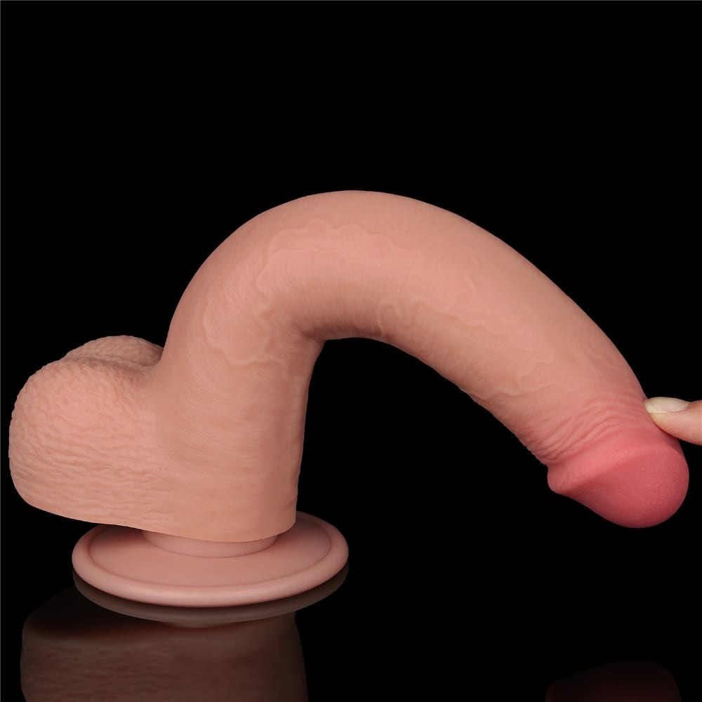 Dildo a doppio strato con pelle scorrevole da 23 cm Flesh_B15O50_3