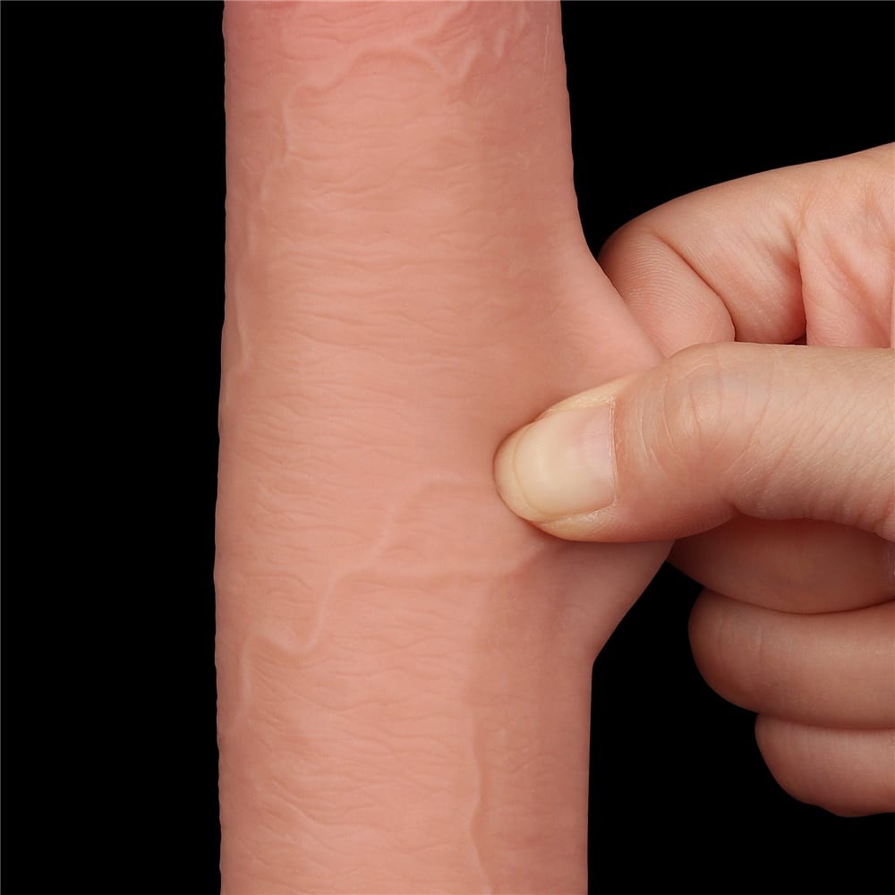 Dildo a doppio strato con pelle scorrevole da 23 cm Flesh_B15O50_3