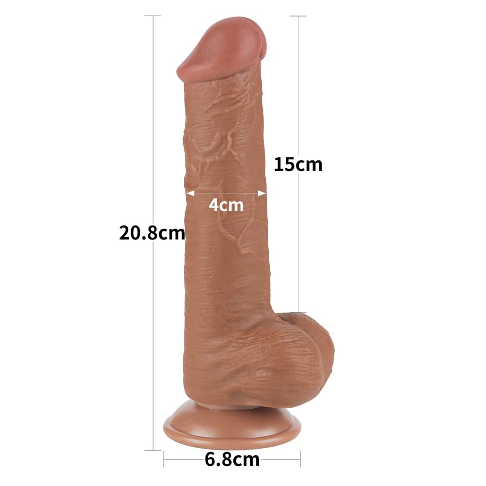 Dong scorrevole a doppio strato da 8" marrone III_B15O50_3