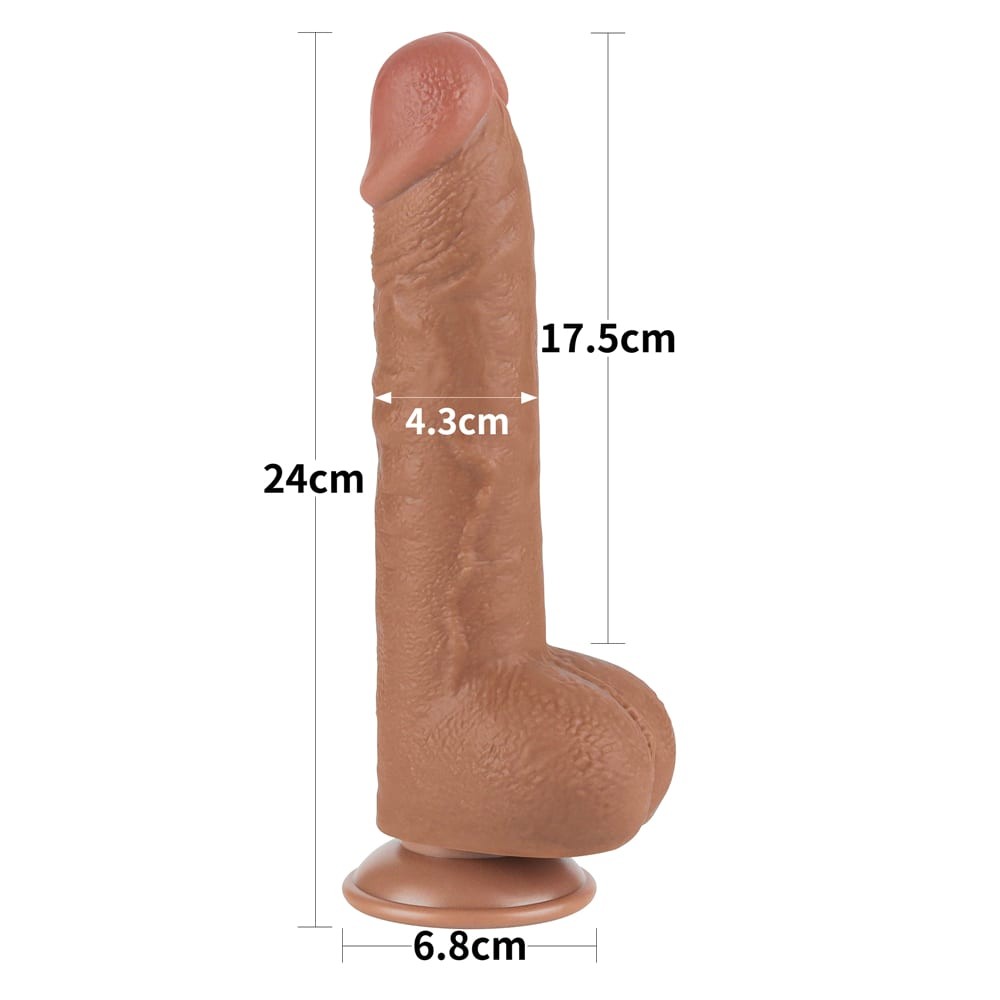 Doppio strato di pelle scorrevole da 9,5" Dong Marrone_B15O50_3