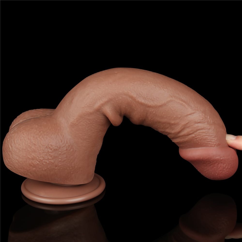 Doppio strato di pelle scorrevole da 9,5" Dong Marrone_B15O50_3