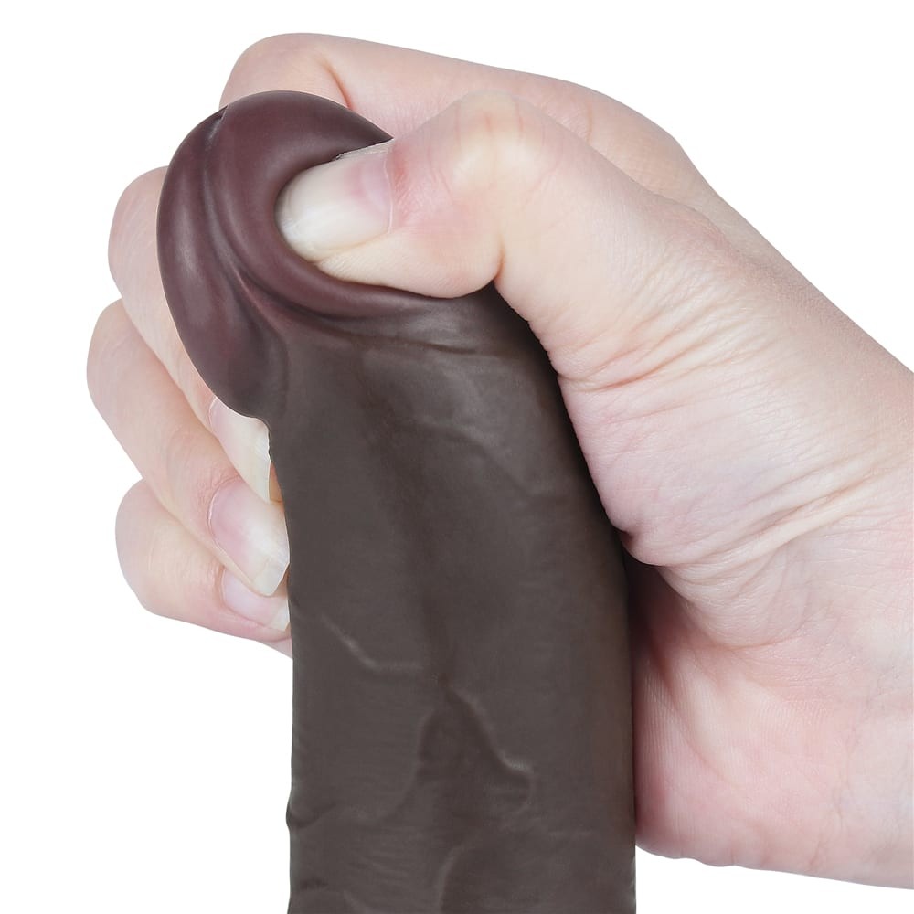 Dildo scorrevole a doppio strato da 7,5", nero II_B15O50_3
