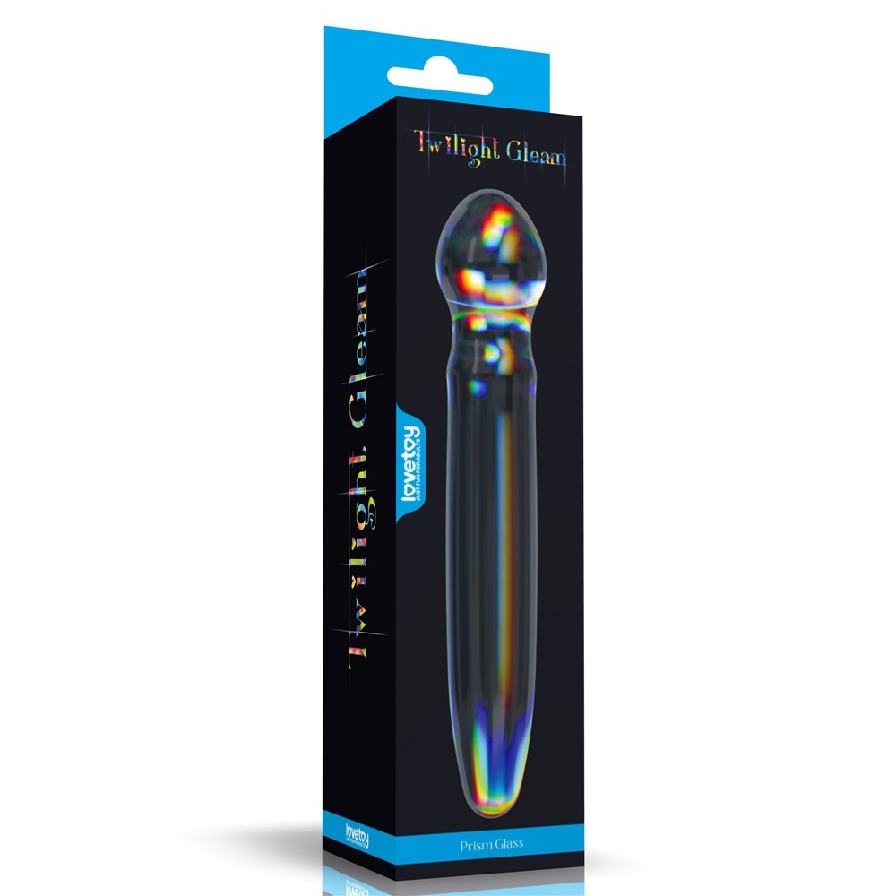 Dildo di vetro Twilight Gleam - Vetro a prisma