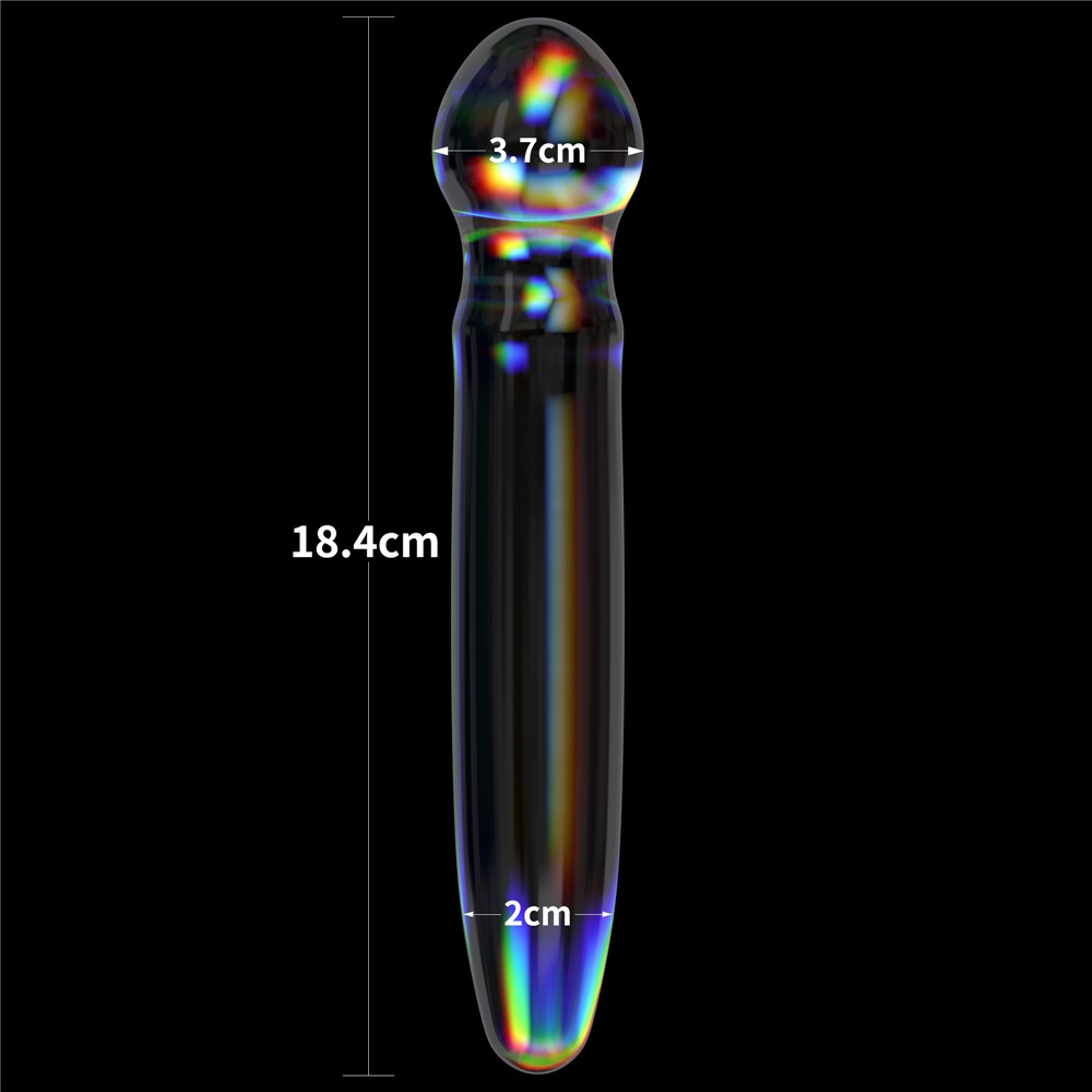 Dildo di vetro Twilight Gleam - Vetro a prisma