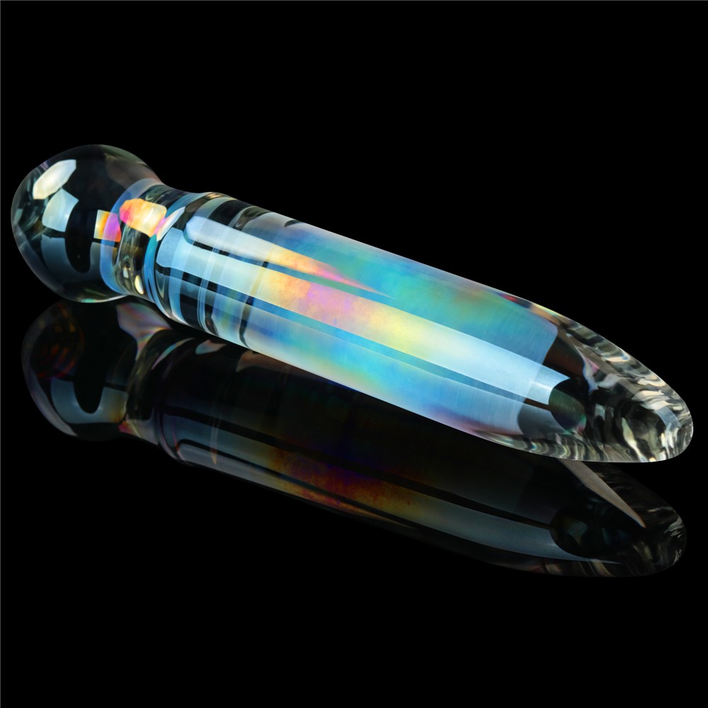 Dildo di vetro Twilight Gleam - Vetro a prisma