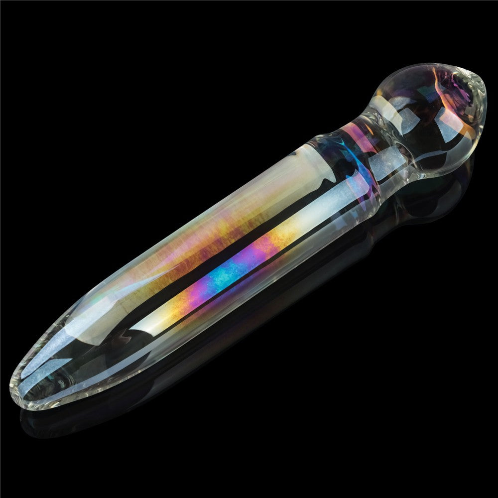 Dildo di vetro Twilight Gleam - Vetro a prisma