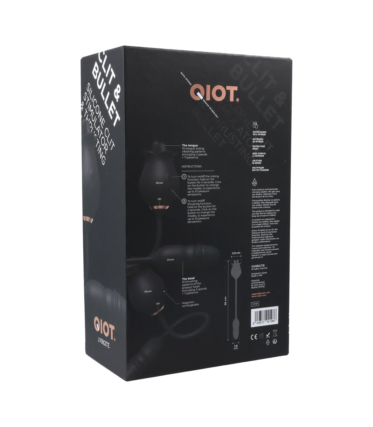 QIOT CLITORAL STIMULATOR - THRUSTING BULLET