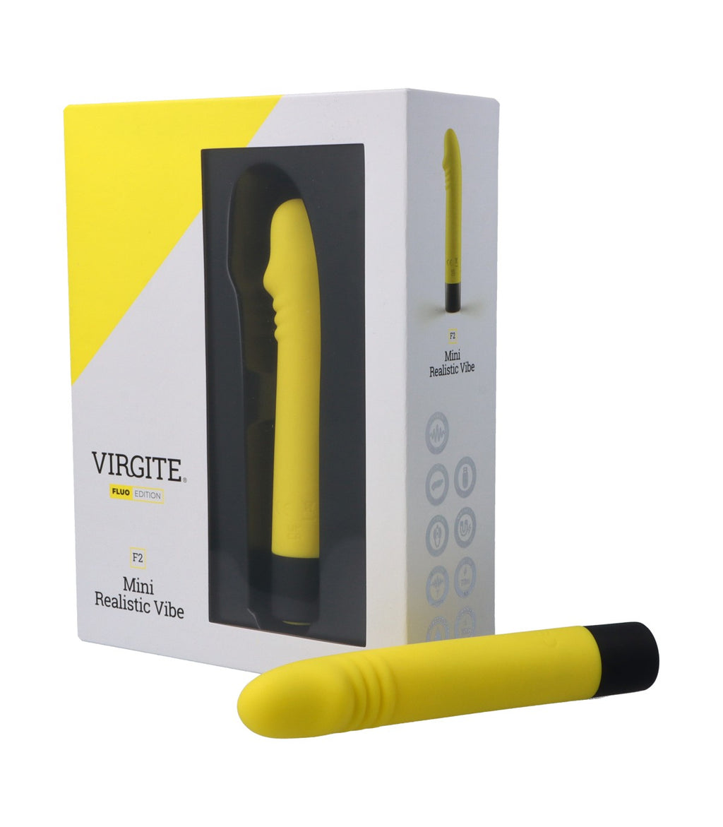 RECHARGEABLE SILICONE VIBRATOR F2 FLUO
