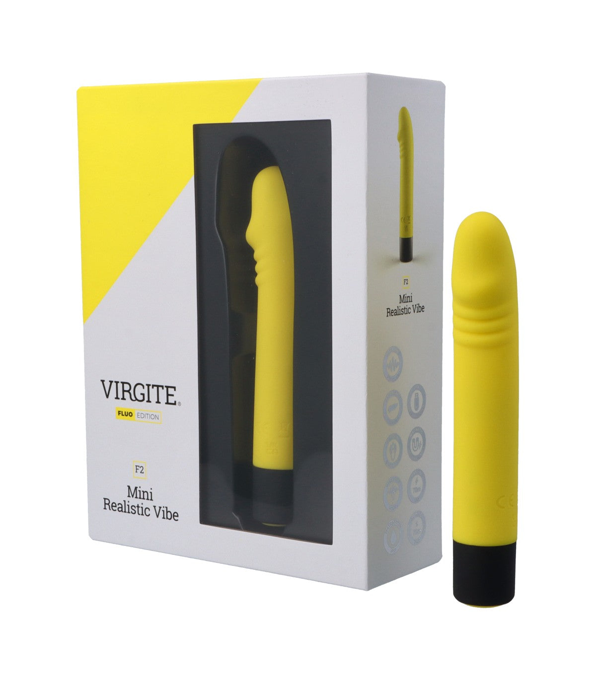 RECHARGEABLE SILICONE VIBRATOR F2 FLUO