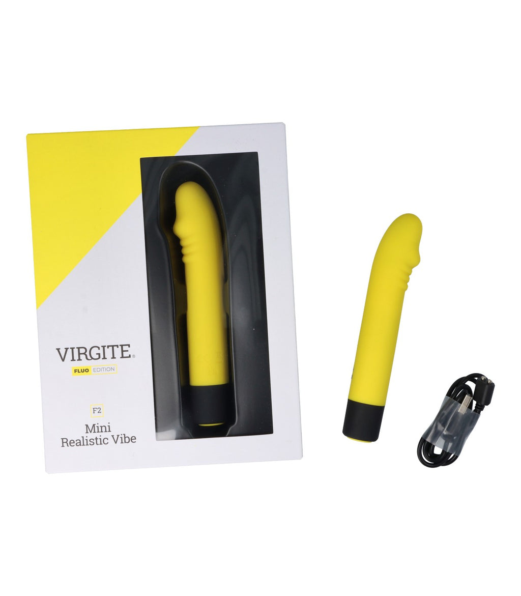 RECHARGEABLE SILICONE VIBRATOR F2 FLUO