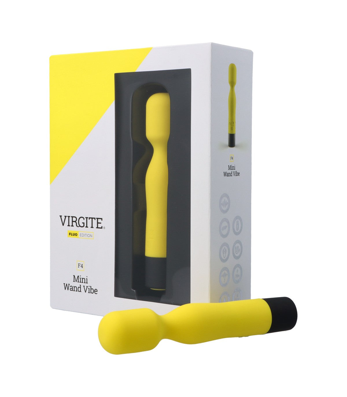 RECHARGEABLE FLUORESCENT SILICONE VIBRATOR F4