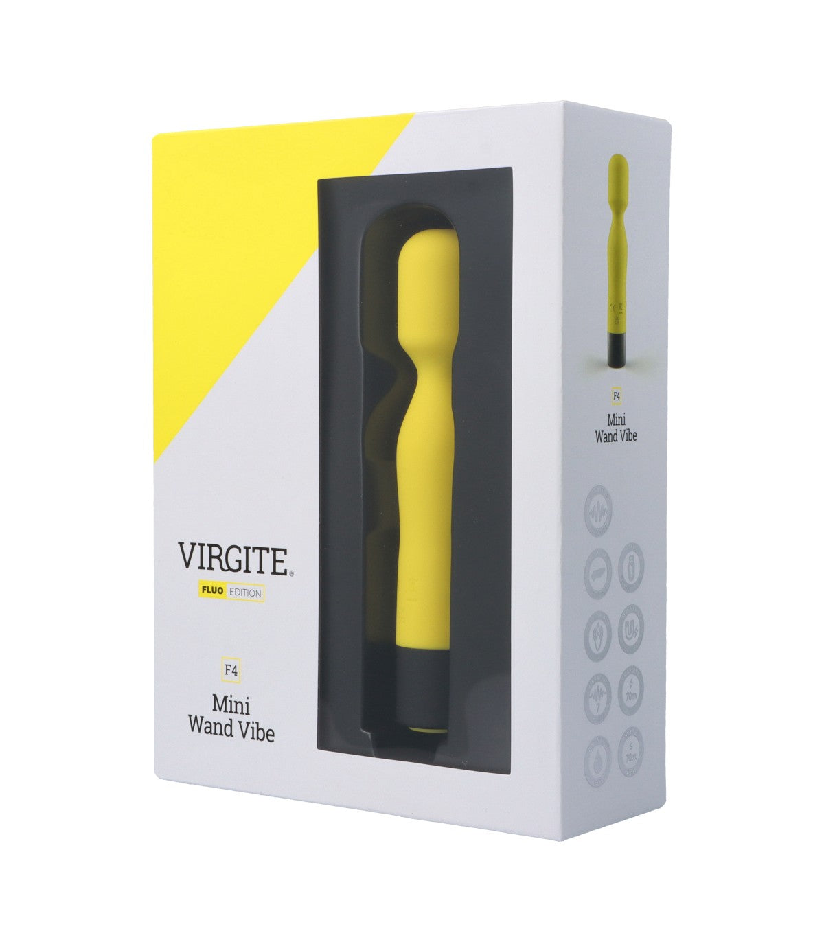 RECHARGEABLE FLUORESCENT SILICONE VIBRATOR F4