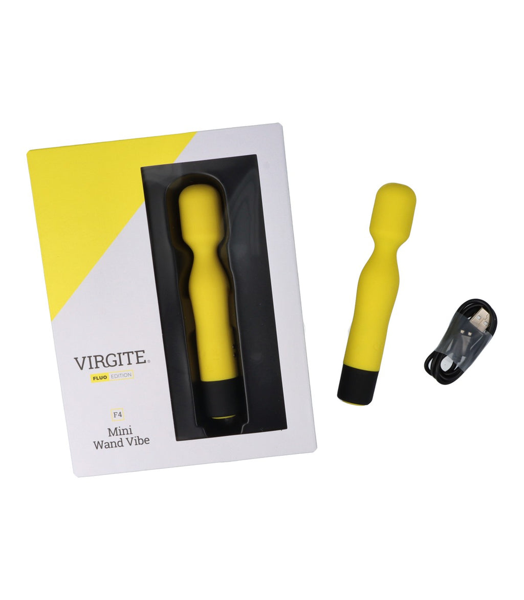 RECHARGEABLE FLUORESCENT SILICONE VIBRATOR F4