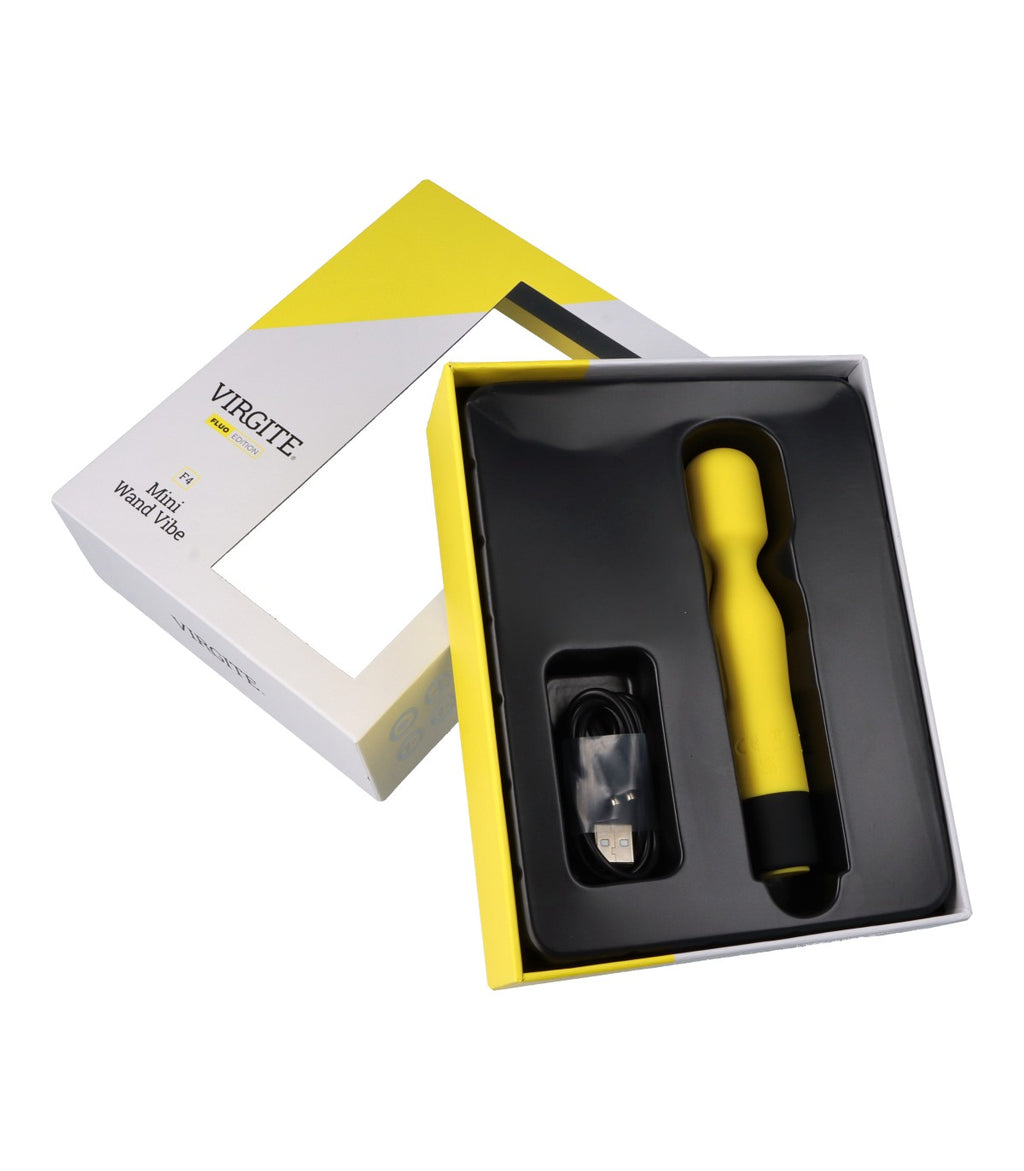 RECHARGEABLE FLUORESCENT SILICONE VIBRATOR F4