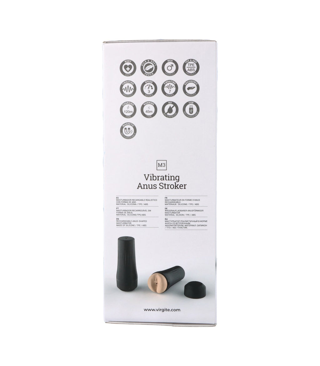 M3 MASTURBATORE VIBRATORE ANALE USB FLESH