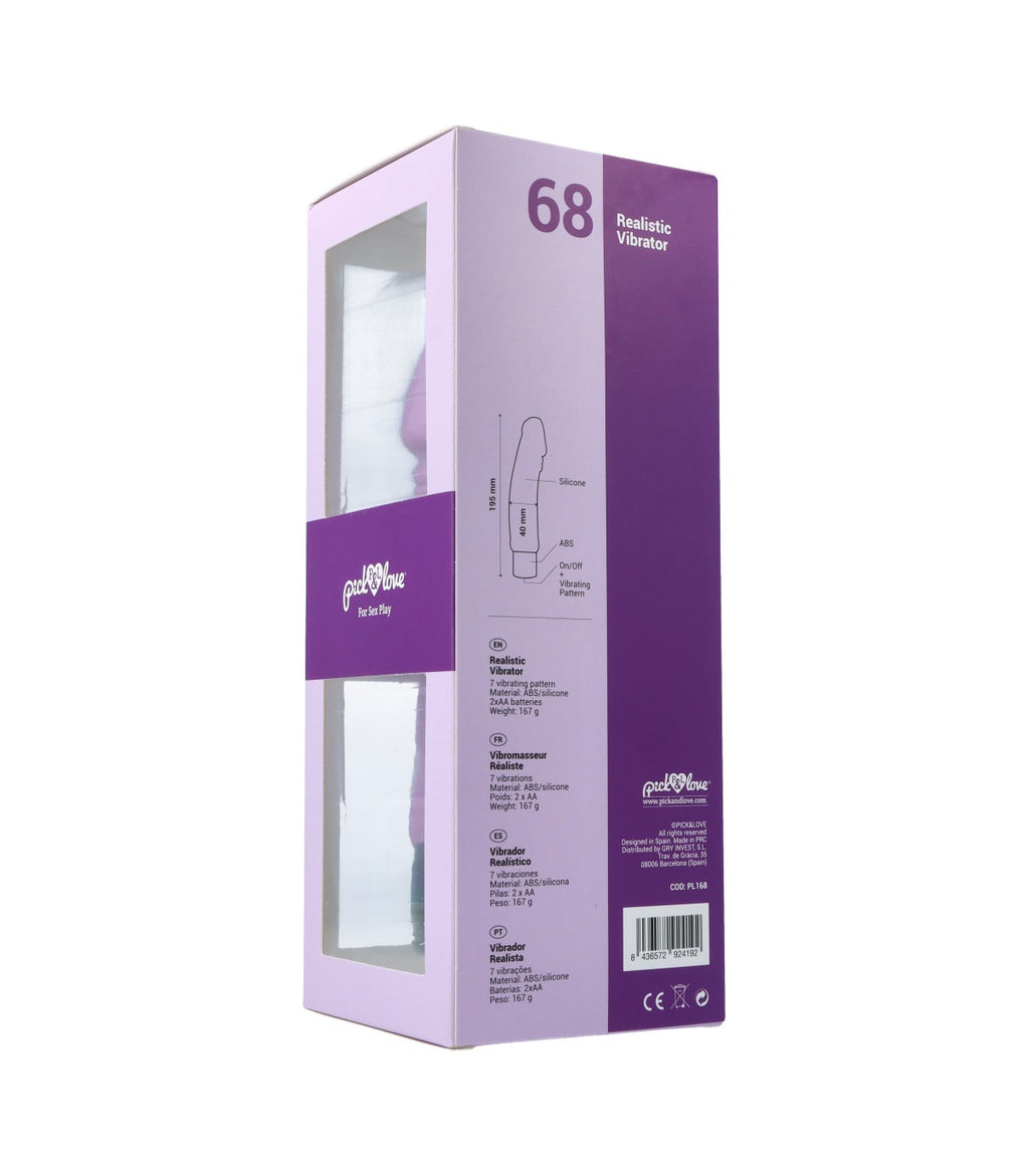 N. 68 VIBRATORE REALISTICO VIOLA