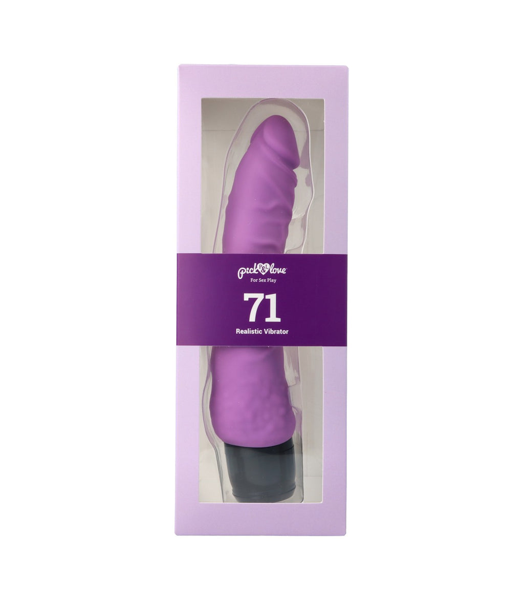 N. 71 VIBRATORE REALISTICO VIOLA