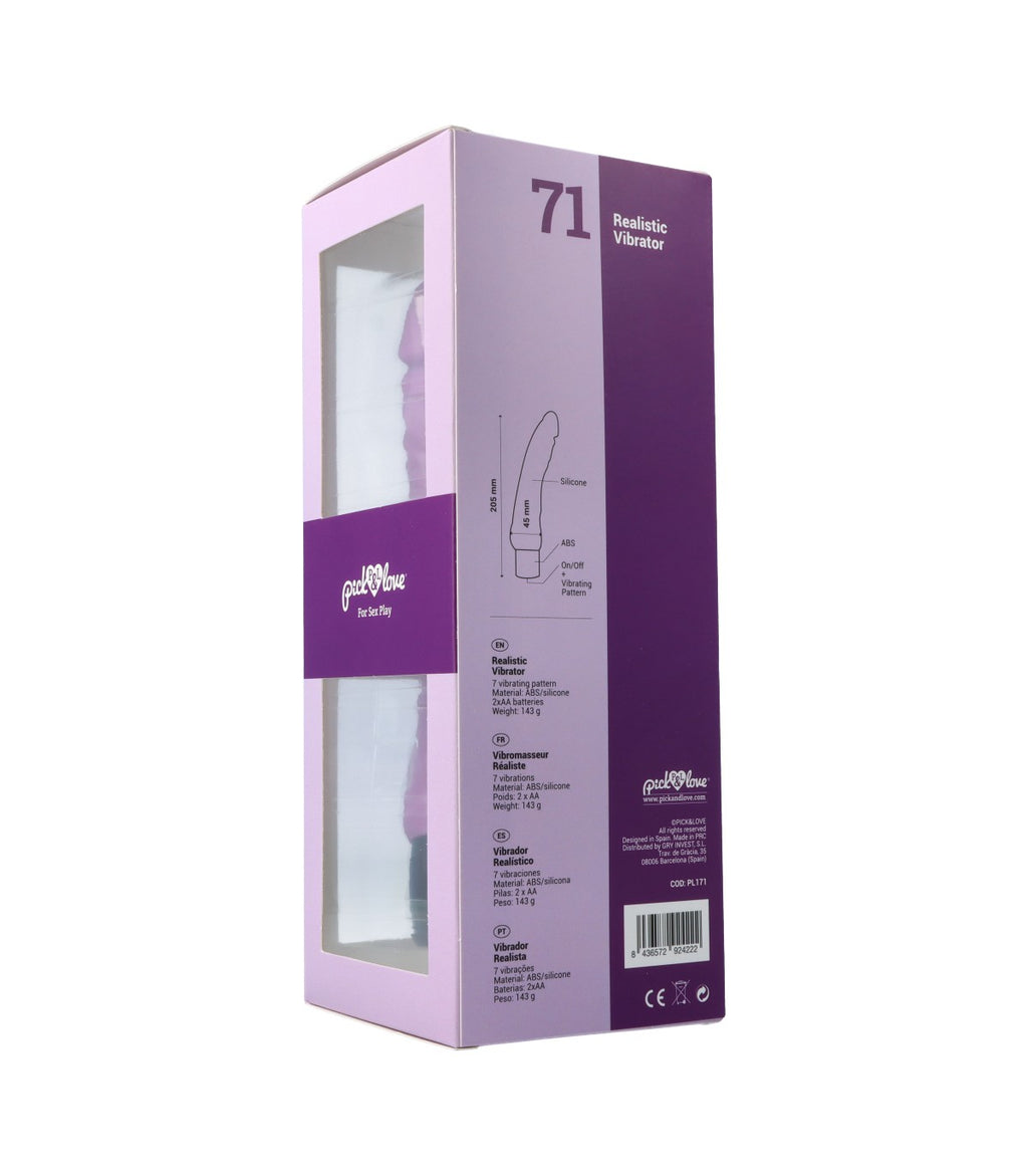 N. 71 VIBRATORE REALISTICO VIOLA