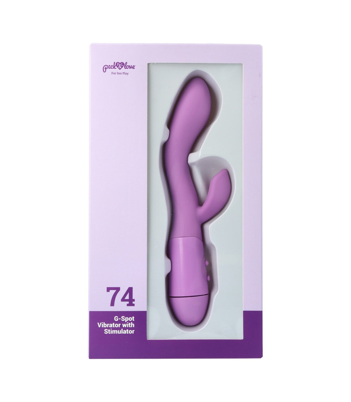 N. 74 VIBRATORE PUNTO G CON STIMOLATORE VIOLA