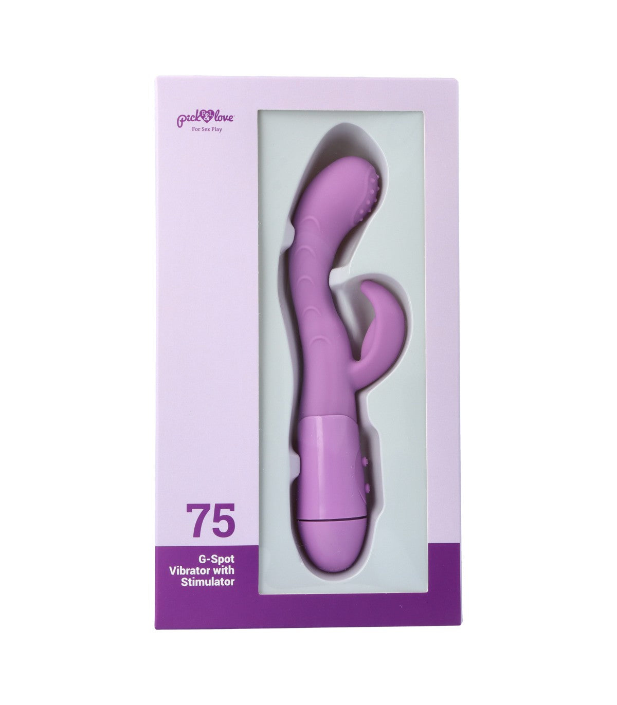 N. 75 VIBRATORE PUNTO G CON STIMOLATORE VIOLA