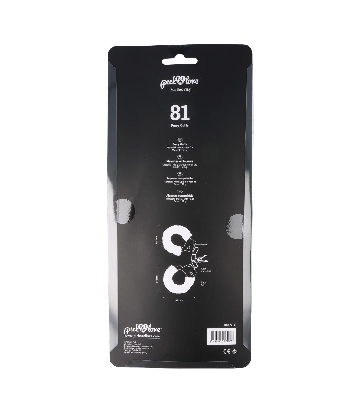 N. 81 MANETTE DI PELLICCIA NERE