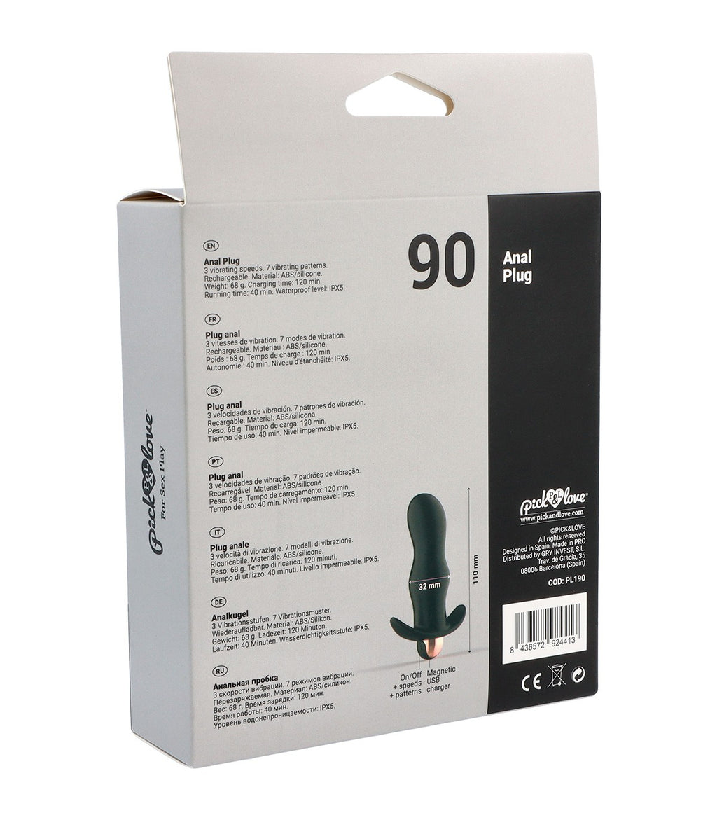 Rechargeable butt plug No. 90